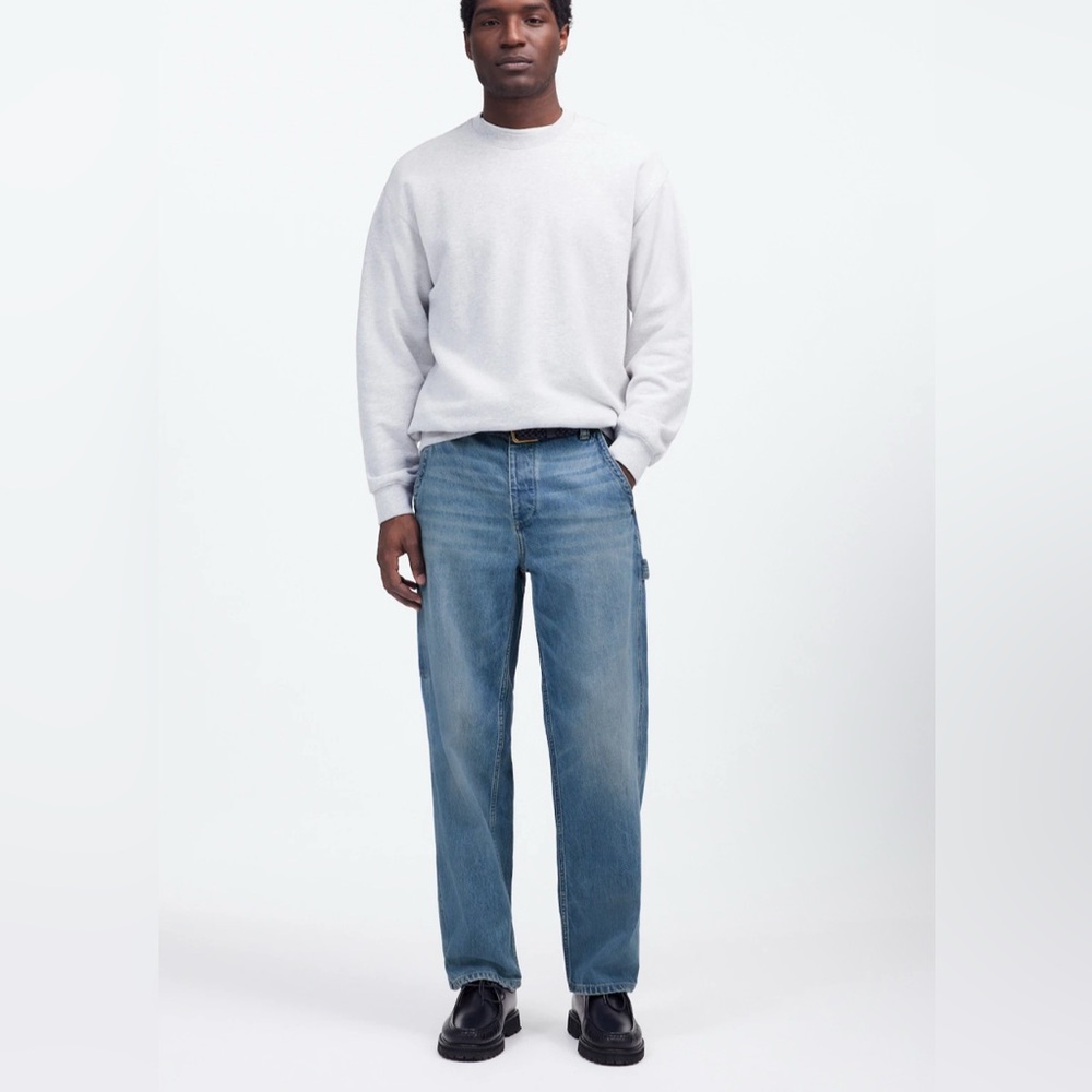 Madewell Men's Light Blue Straight-Leg Jeans